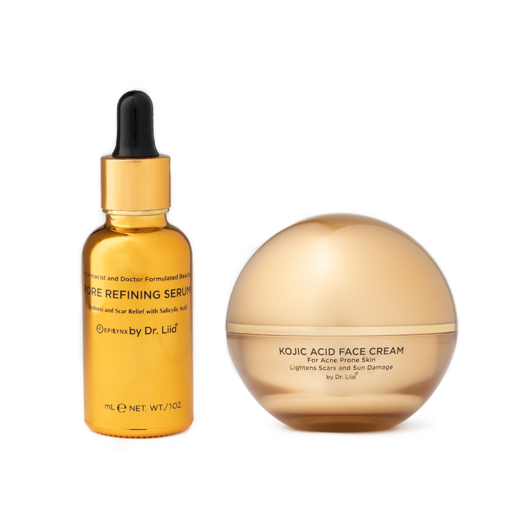 Pore Refining & Brightening Kojic Acid Skincare Set – Vegan,